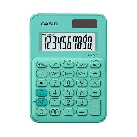 Calculadora Casio Ms 7uc Gn Verde Menta Suescun