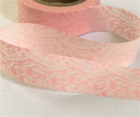 Pink Lace Washi Tape Pink Lace Decorative Tape Pink Lace Etsy