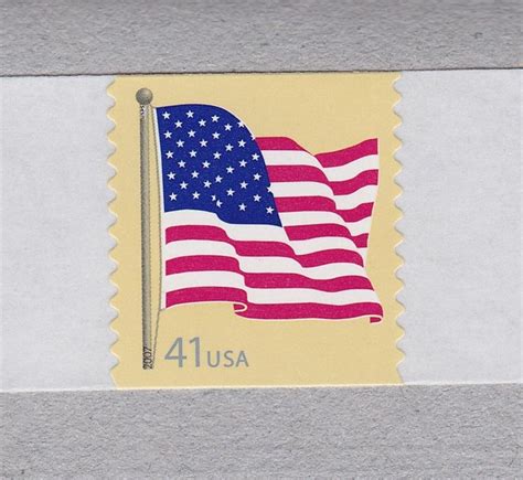 Single 41c Flag Den Sennett US 4187 Mottled Tag Solid Tag Lot 2 MNH F