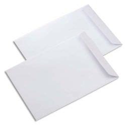 Boîte de 500 pochettes velin Blanc 90g C5 162x229 mm fermeture auto