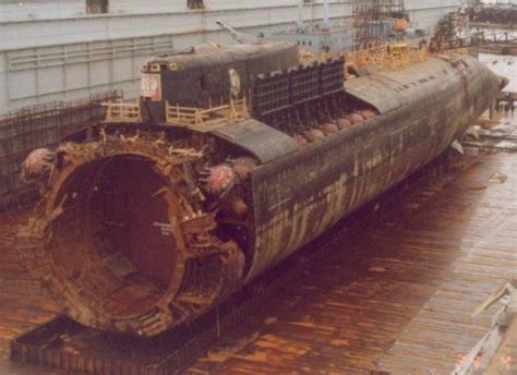 Wreckage Of The Kursk After The Submarine Was Raised K 141 Russian