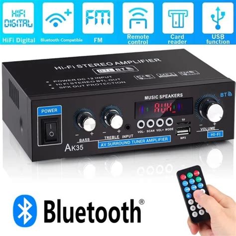 Jual Amplifier Bluetooth Eq Audio Amplifier Karaoke Home Theater Fm