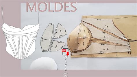 Moldes Bustier Corset Off The Shoulder Corset Top Pdf Pattern Youtube