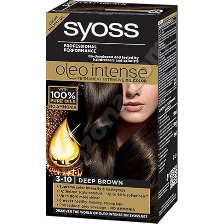 Syoss Oleo Intense Hair Color Dye Pure Oils Amonia Sweet Brown