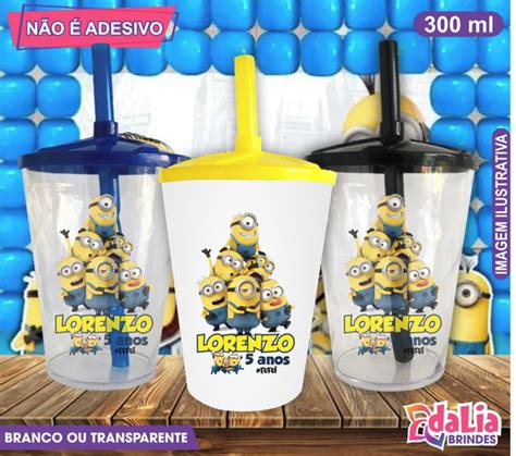 Copo Twister Personalizado Minions Mod 2 300 Ml Elo7