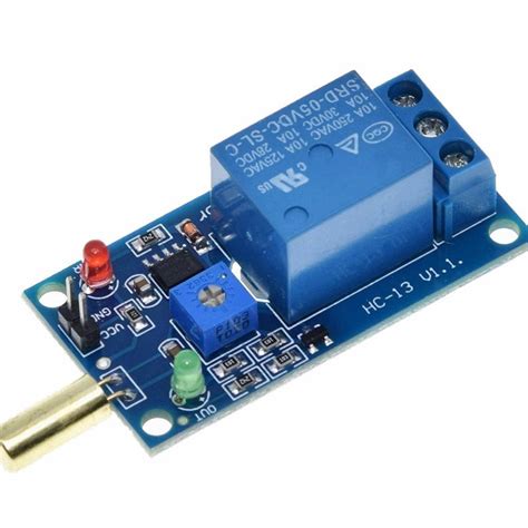 5V 1 Channel Output Tilt Slant Angle Sensor Relay Module Golden SW520D