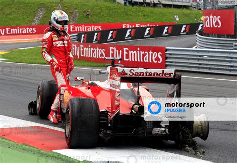 Sebastian Vettel GER Ferrari SF16 H Retired From The Race With A