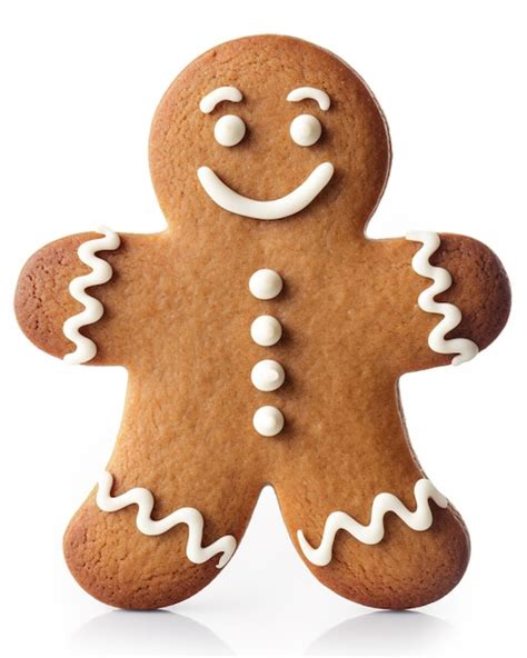 Premium AI Image Gingerbread Man Christmas Cookie