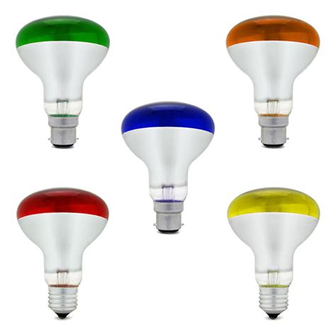 60W R80 Coloured Reflector Dimmable Disco Spot Light Bulbs BC B22 / ES ...