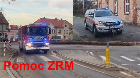 Alarmowo 2 Zastępy z OSP KSRG Twardogóra do pomocy ZRM i zabezpieczenie