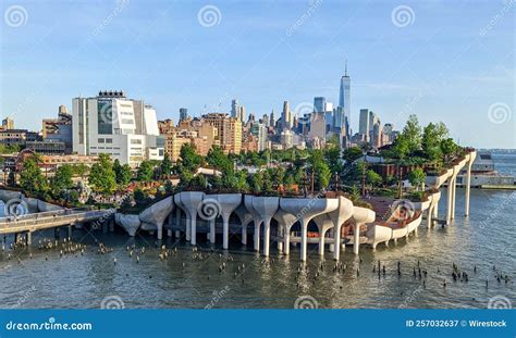 Little Island Park is Seen from Pier 57 in New York City Editorial ...