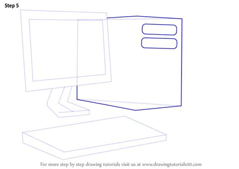 How To Draw A Computer Computers Step By Step DrawingTutorials101