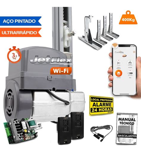 Kit Motor Ppa Bv 1 3 Jet Flex Wifi Celular Portão Sup 400kg Mercado Livre