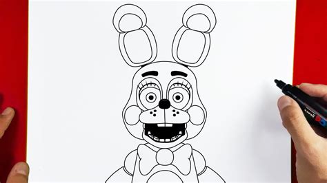 Comment Dessiner Toy Bonnie Five Nights At Freddy S FNAF 2