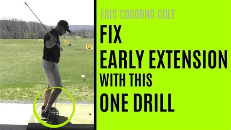 Golf Fix Early Extension In Your Golf Swing With This One Drill Youtube