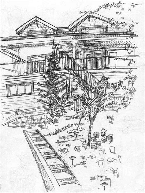 Quick Sketch Residential Architecture Art And Craft Design Design