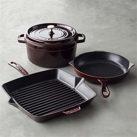 Staub Cast Iron 4 Piece Cookware Set Williams Sonoma