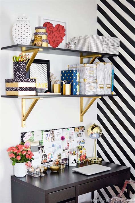 office-wall-shelves-from-homeyohmy | The Organizing Lady