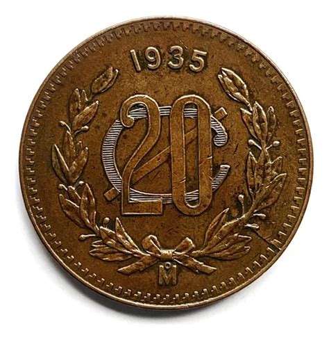 20 Centavos Monograma 1935 Mo No 1 MercadoLibre