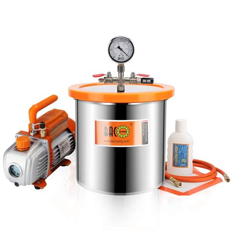 Buy Bacoeng Gallon Vacuum Chamber Kit With Cfm Stage Vacuum Pump