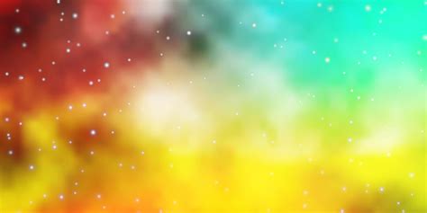 Light Multicolor Vector Background With Colorful Stars 2087125 Vector