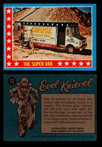 Evel Knievel Topps Vintage Trading Cards You Pick Singles Ebay