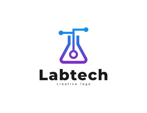 Symbole De Laboratoire Et Concept De Conception De Logo De Technologie