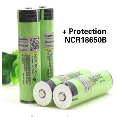 4 pcs Liitokala original novo ncr18650b 3 7v 3400 mah proteção 18650