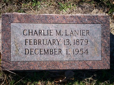 Charlie Morton Lanier M Morial Find A Grave