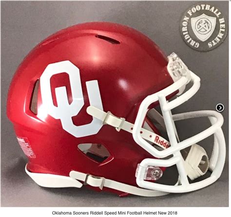 Oklahoma Sooners '18 Riddell Mini Football Helmet - 417 Helmets