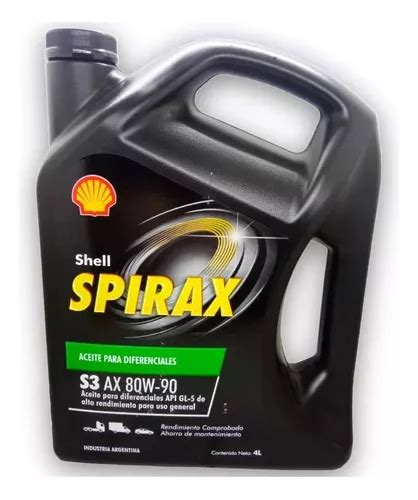 Aceite Shell Spirax S3ax 80w 90 4l