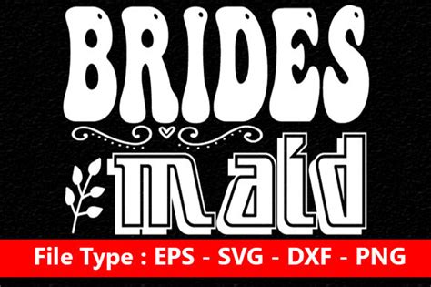 Wedding Svg Design Brides Maid Graphic By Nasrin Graphics · Creative