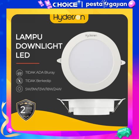 Hyderson Lampu Downlight Led Panel Cod W Ceiling Plafon Langit Langit