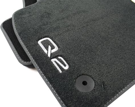 Audi Original Q2 Premium Velour Floor Mats With Lettering Textile Floor Mats 2 Piece Front