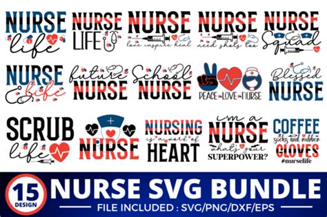 69 Nurse Quote Svg Bundle Designs And Graphics