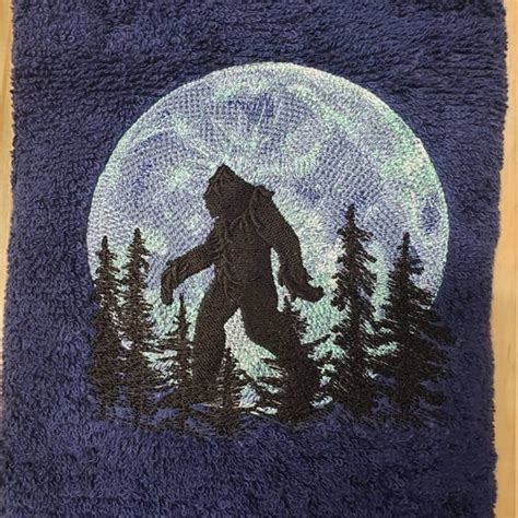 Bigfoot Sasquatch Bathroom Towel Set Etsy