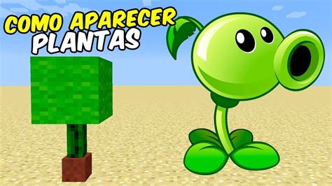 Como Aparecer Una Lanzaguisantes Minecraft Pe Plants Vs Zombies Youtube