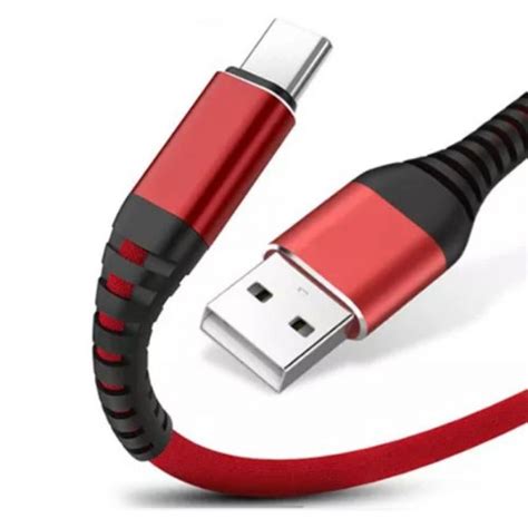 Wzmacniany Kabel do ładowania telefonu USB C 3 1A ładowarka Fast