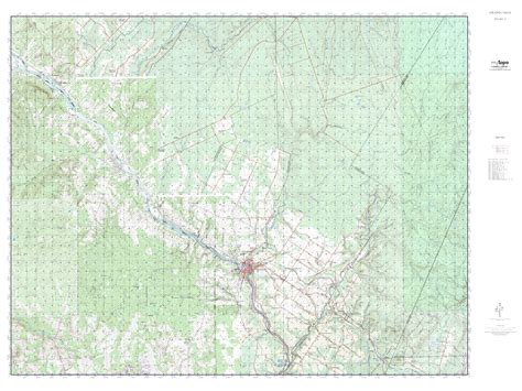 MyTopo GRAND FALLS Maine USGS Quad Topo Map