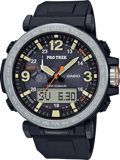 Rel Gio Masculino Casio Pro Trek De A O Inoxid Vel Quartzo Japon S