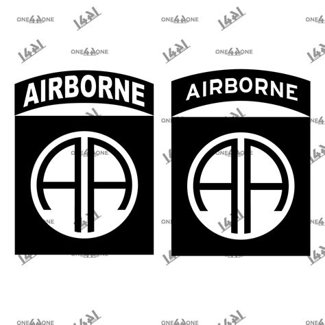 US Army 82nd Airborne AA Division Patch Cutting File Png Ai Etsy