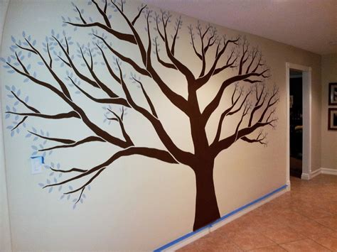 L STAR MURALS: Family tree mural in Mudroom of Corona, CA residence