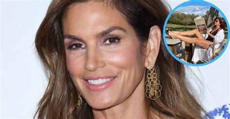 56 Year Old Cindy Crawford Shows Off Toned Legs In Swimsuit Picture