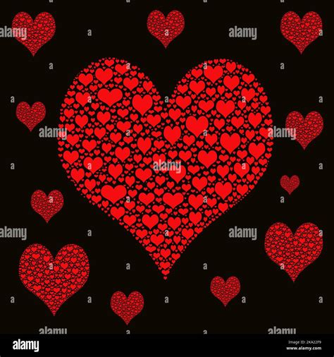 Abstract Love Heart Greeting Card Design Stock Photo Alamy