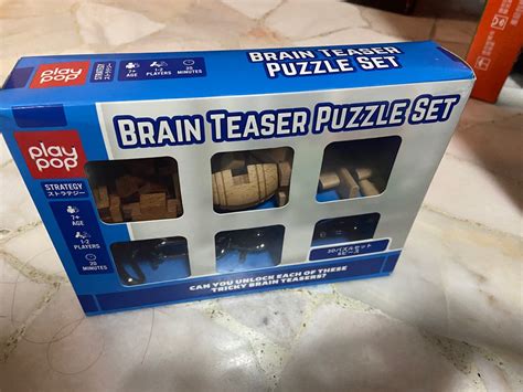 Brain Teaser Puzzle Set Hobbies And Toys Toys And Games On Carousell