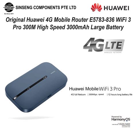 Original Huawei 4G 5G Portable Mobile Router E5783 836 WiFi 3 Pro