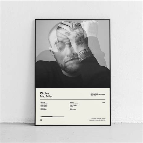 Mac Miller Circles Album Art Poster Print Wall Art Home Decor