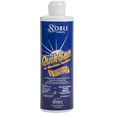 Noble Chemical 1 Pint 16 Fl Oz Quiksan Nickel Safe Concentrated Ice