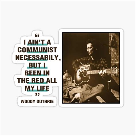 "Woody Guthrie" Sticker for Sale by canhamris | Redbubble