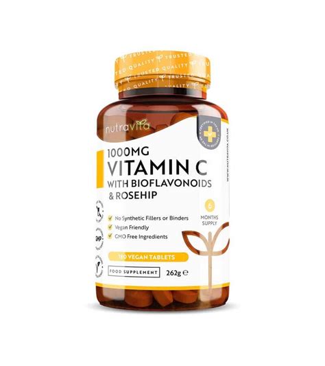 Nutravita Vitamin C Mg With Bioflavonoids Rosehip Tablets